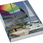 graphic of first book Maiden Voyage shown in 3d